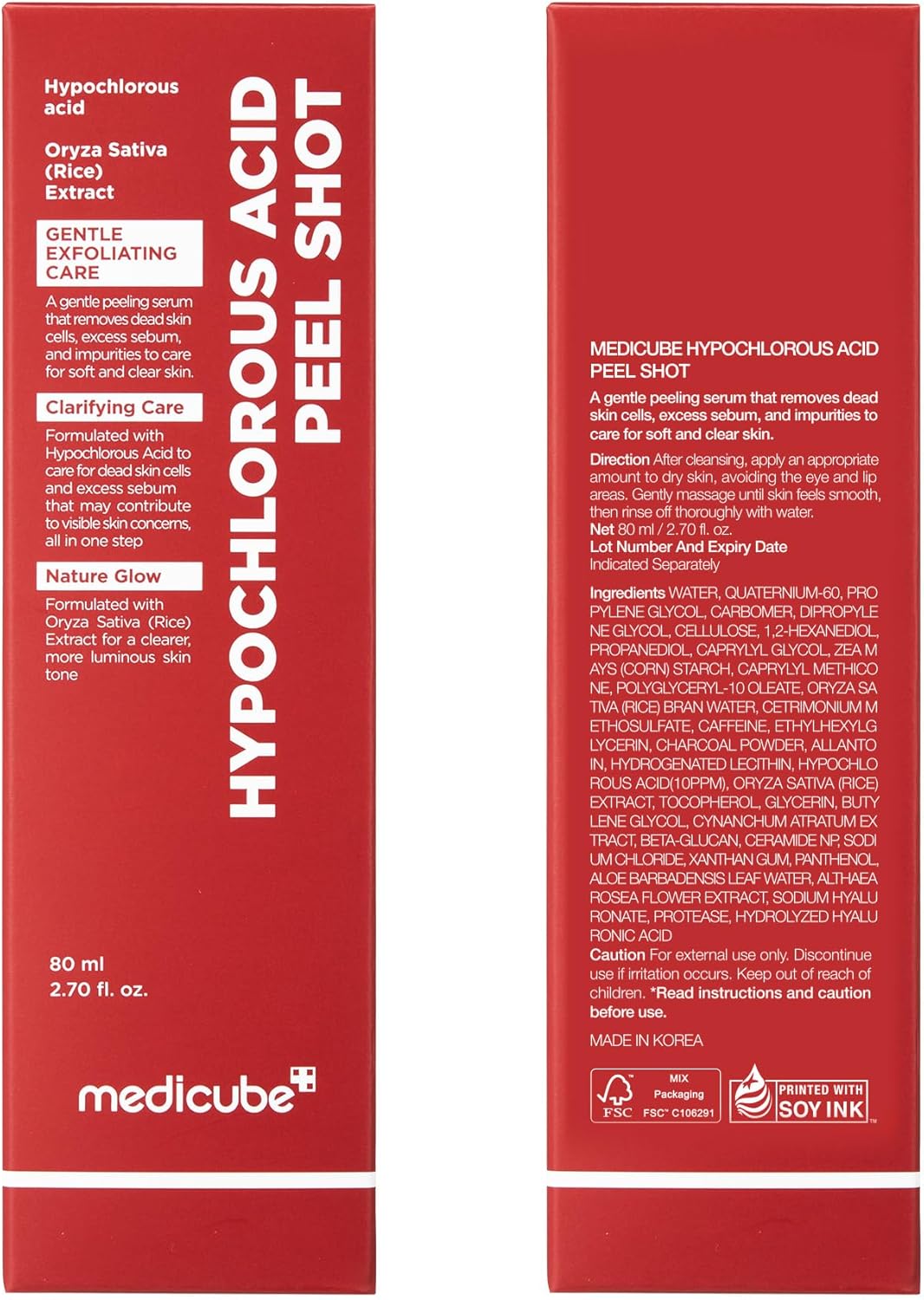 Medicube Rice Peel Shot 80ml - Medicube K-Beauty