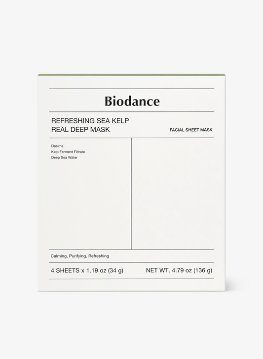 Biodance Sea Kelp Deep Mask 4 Pack on a plain white background