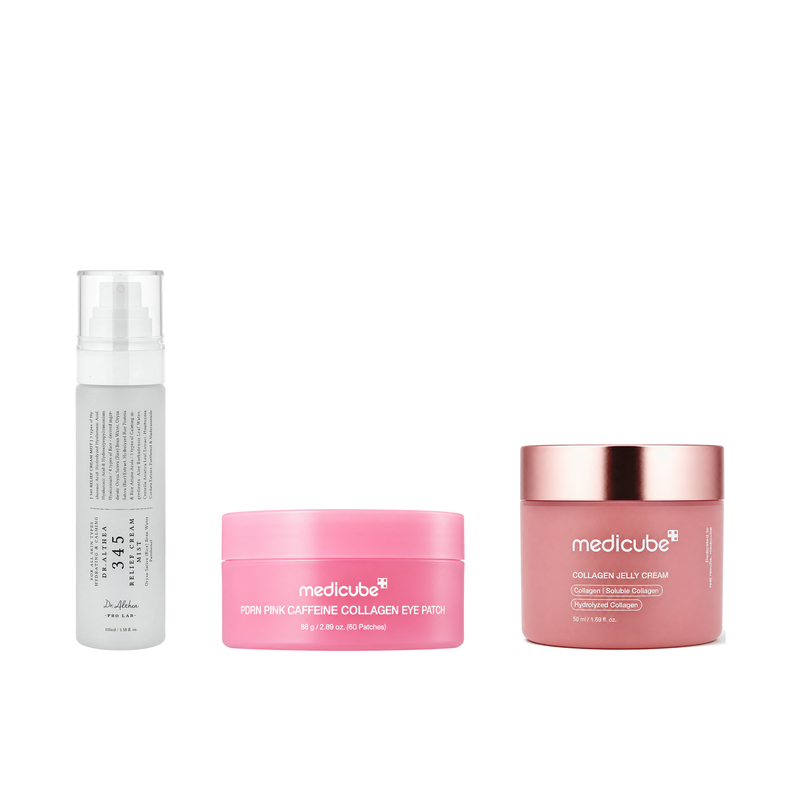 Depuff & Glow Trio on a plain white background