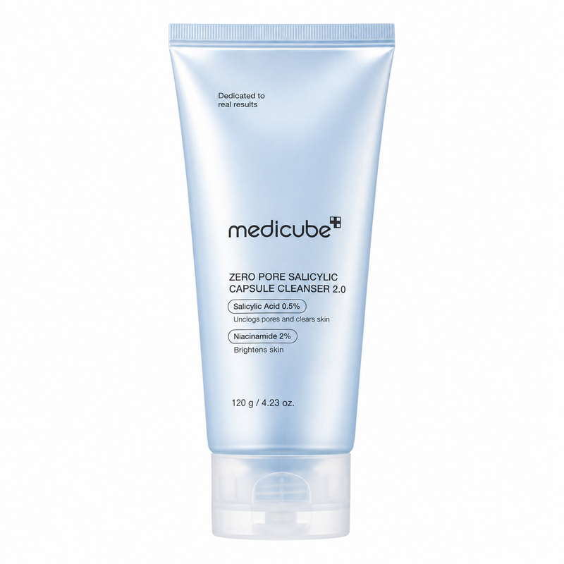 Medicube Zero Pore Salicylic Acid Capsule Cleanser 120g on a plain white background