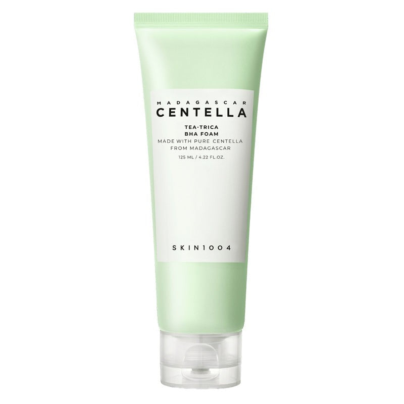 SKIN1004 Madagascar Centella Tea-Trica BHA Foam 125ml on a plain white background