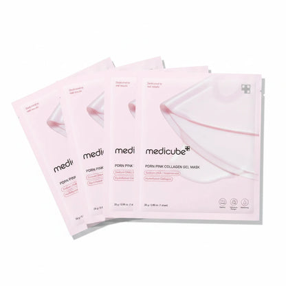 Medicube PDRN Pink Collagen Jelly Mask 4pack - Korean PDRN Collagen Sheet Mask K-Beauty
