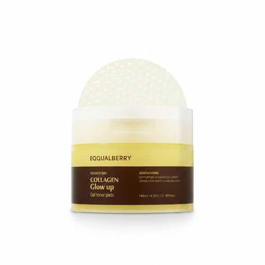 Eqqualberry Collagen Glow Toner Pads 60 pads - Korean Collagen Glow Toner Pads K-Beauty