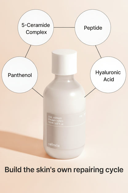 Celimax Dual Barrier Creamy Toner 150ml - Celimax K-Beauty