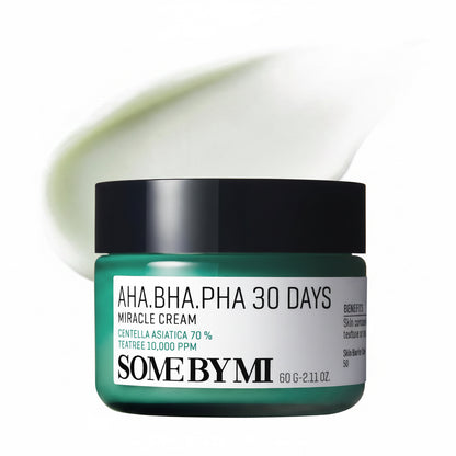 Some By Mi AHA BHA PHA Miracle Cream - Korean AHA BHA PHA Blemish Cream K-Beauty