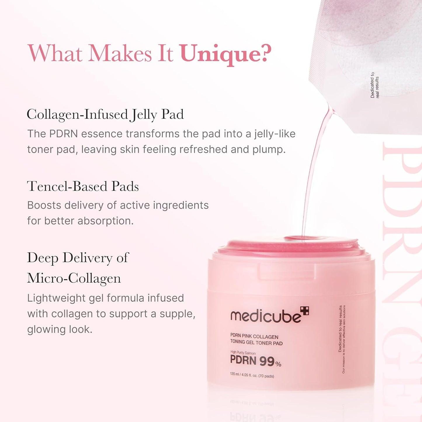 Medicube PDRN Pink Collagen Toner Pads - Medicube K-Beauty