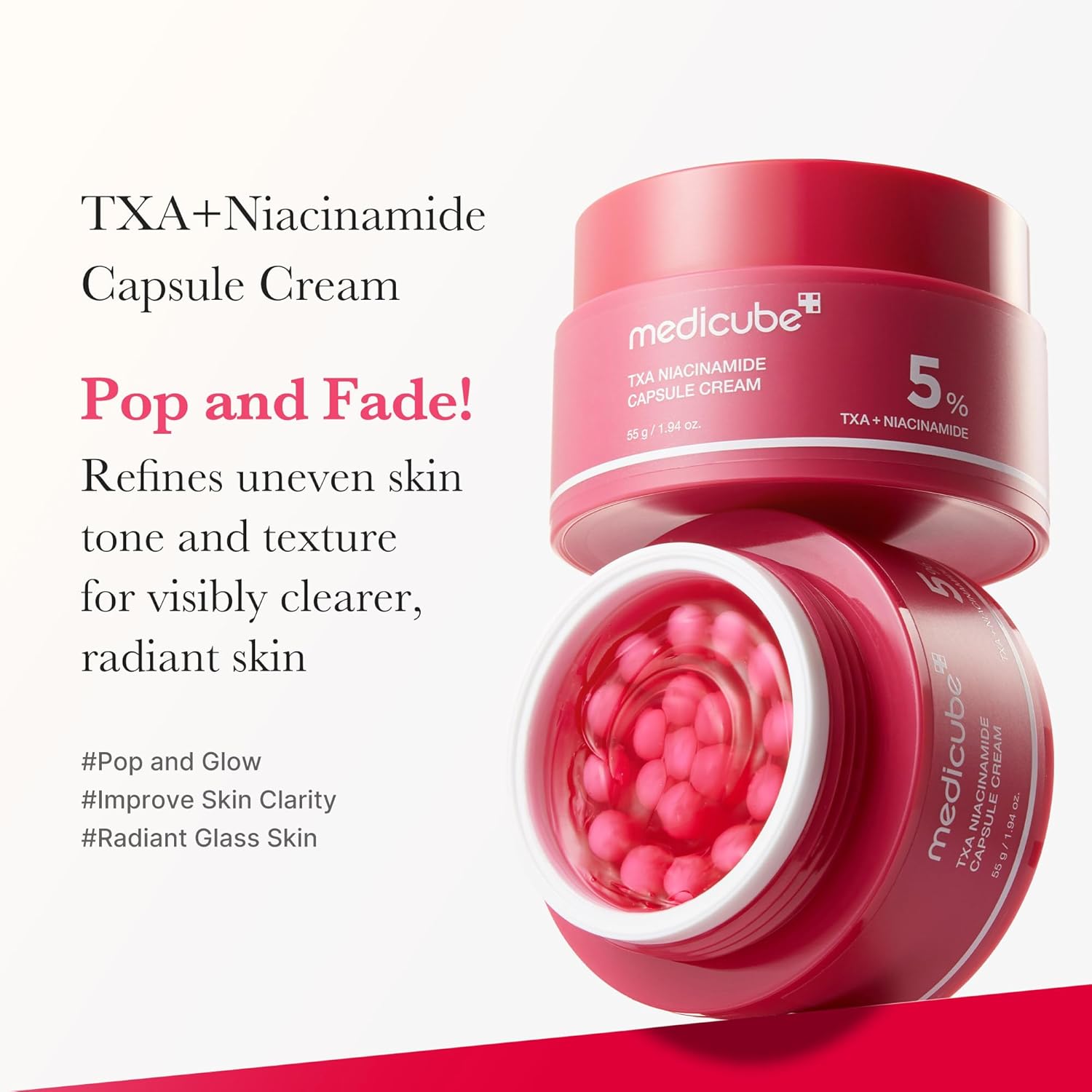 Medicube TXA Niacinamide Capsule Cream, 55ml - Medicube K-Beauty