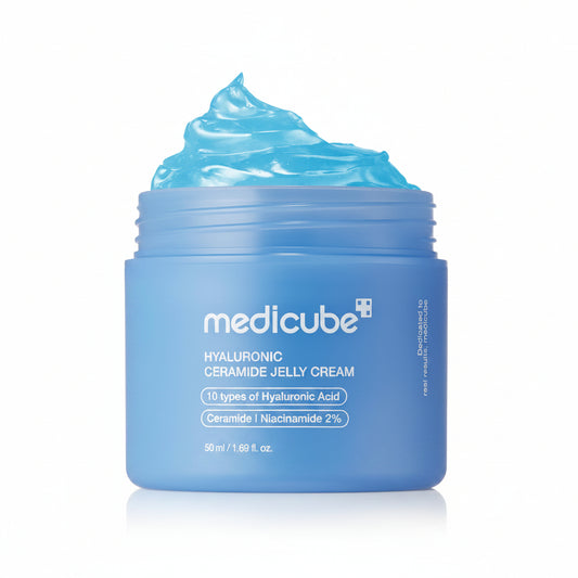 Medicube Hyaluronic Ceramide Jelly Cream 50ml - Korean Hydrating Ceramide Cream K-Beauty