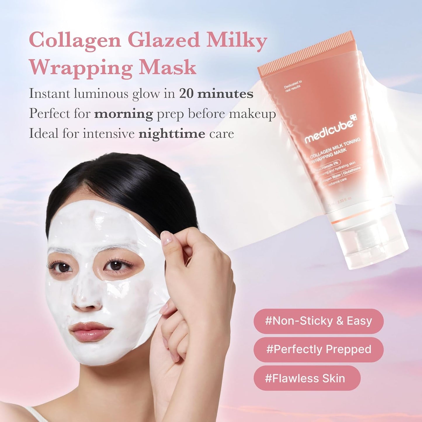 Medicube Collagen Milk Toning Wrapping Mask 75ml - Medicube K-Beauty