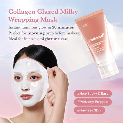 Medicube Collagen Milk Toning Wrapping Mask 75ml - Medicube K-Beauty