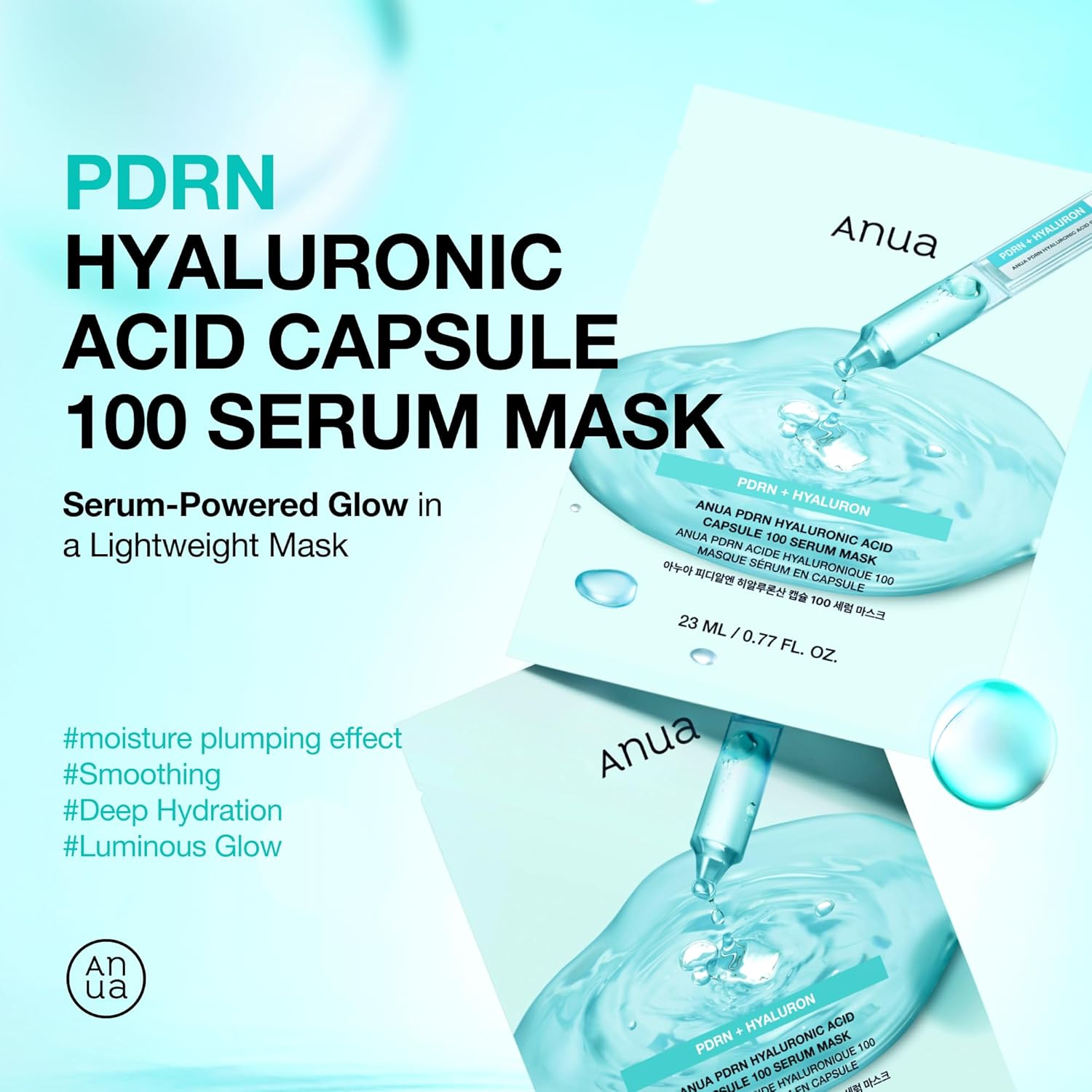 Anua PDRN Hyaluronic Acid Capsule 100 Serum Mask - Anua K-Beauty