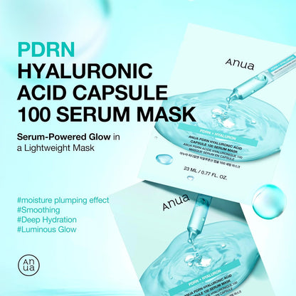 Anua PDRN Hyaluronic Acid Capsule 100 Serum Mask - Anua K-Beauty