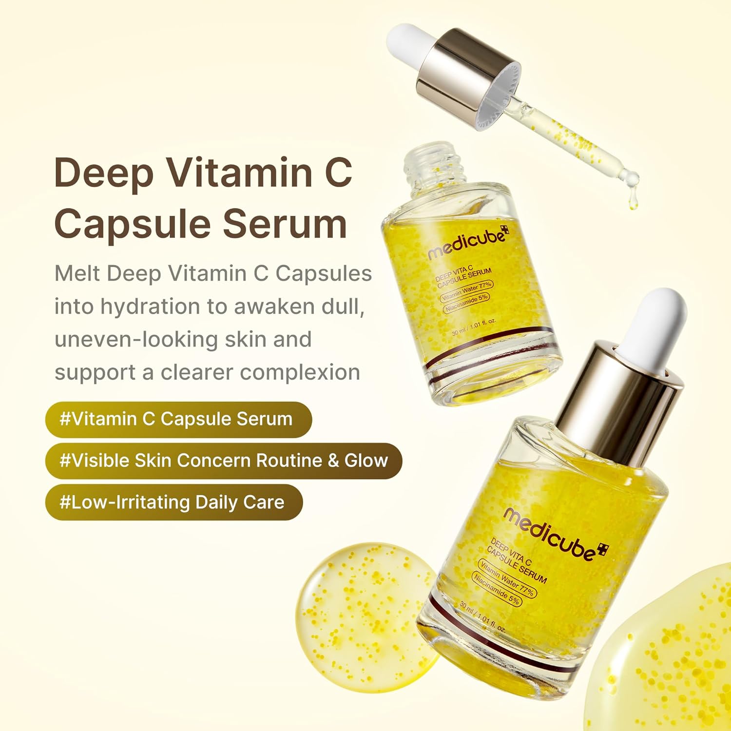 Medicube Deep Vitamin C Capsule Serum 30ml - Medicube K-Beauty