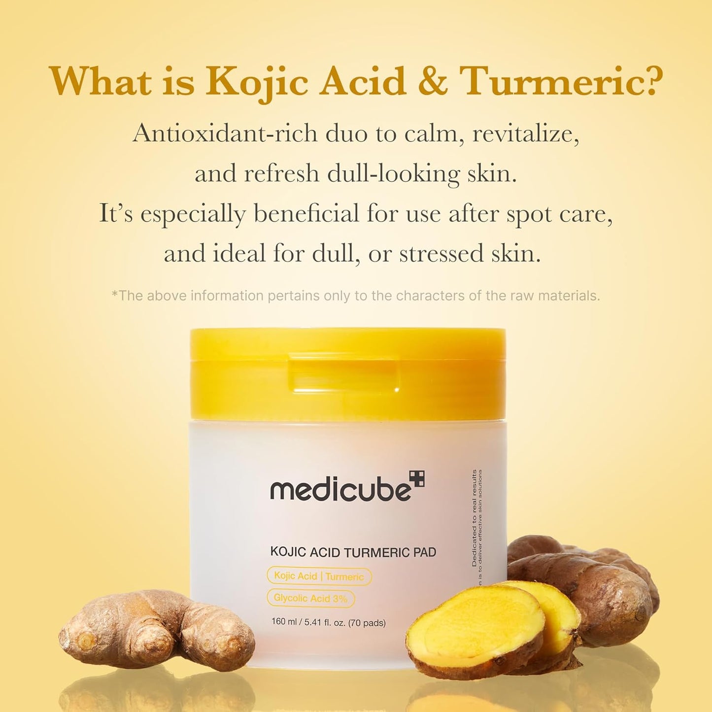 Medicube Turmeric and kojic acid pads 70 pads - Medicube K-Beauty
