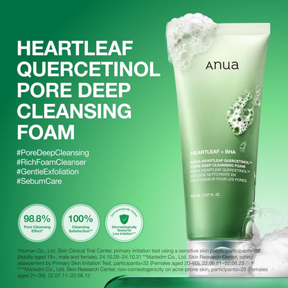 Anua Heartleaf Pore Deep Cleansing Foam 150ml - Anua K-Beauty