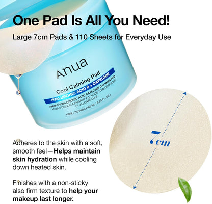 One pad is all you need: large 7 cm pads, 110 sheets, shown lifted from the jar