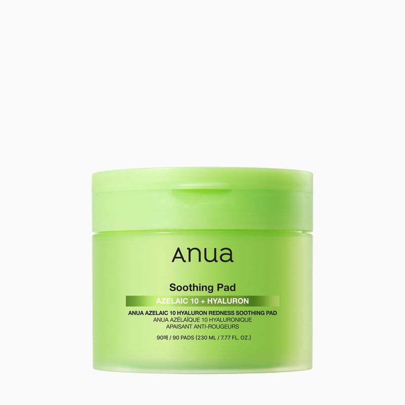Anua Azelaic Acid 10% Soothing Toner Pads 90 Pads on a plain white background