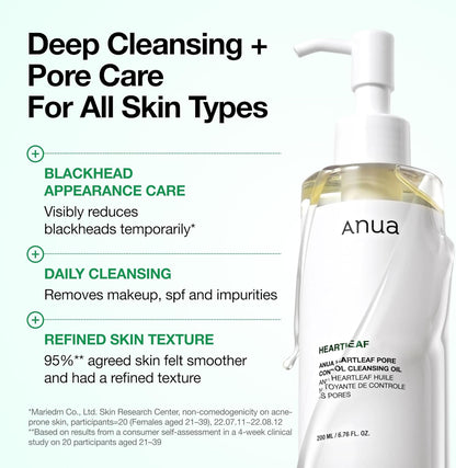 Deep cleansing and pore care for all skin types: blackhead appearance care, daily removal of make-up and SPF, and 95% agreed skin felt smoother