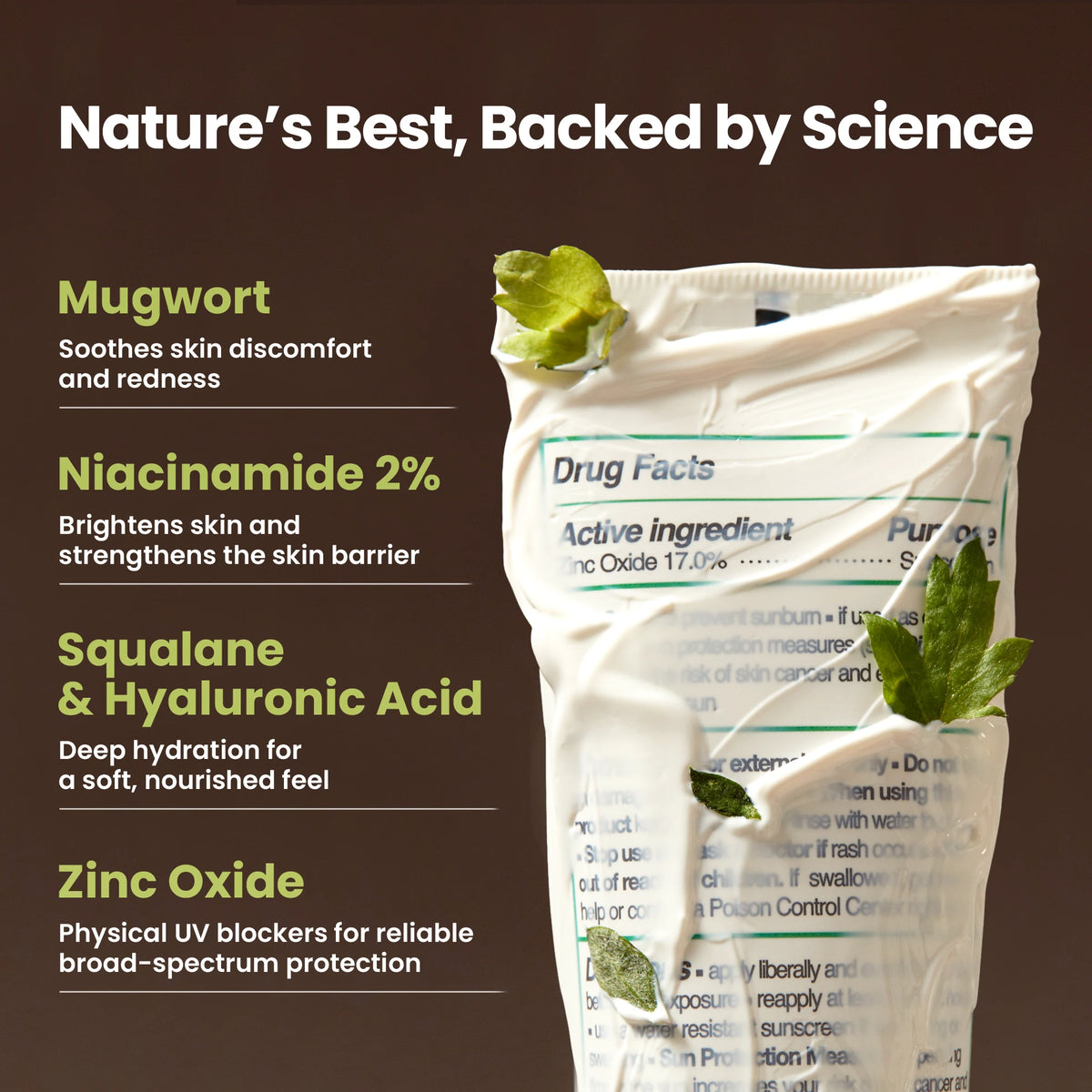 AXIS-Y No-Stress Physical Sunscreen SPF50 50ml - nature's best backed by science ingredient panel