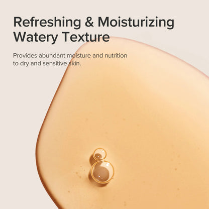 A drop of the refreshing, moisturising watery texture for dry and sensitive skin