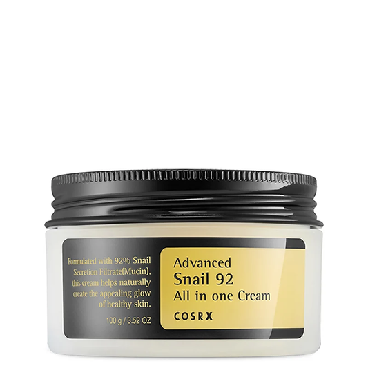 COSRX Advanced Snail 92 All In One Cream 100g on a plain white background
