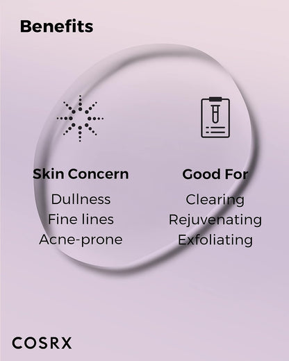 Benefits: for the skin concerns dullness, fine lines and acne-prone, good for clearing, rejuvenating and exfoliating