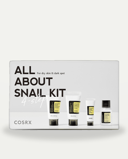 COSRX All About Snail Kit - the all about snail kit in its presentation box