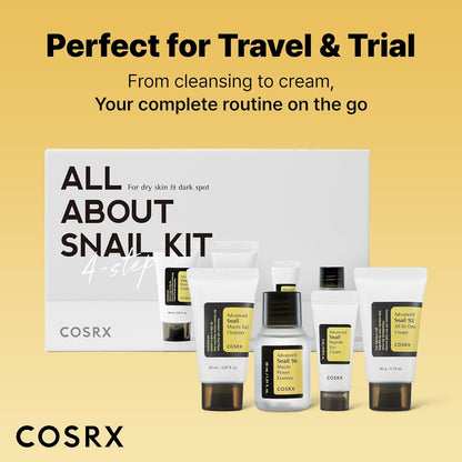 Perfect for travel and trial: the kit box with the four minis, your complete routine on the go