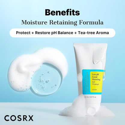 Benefits beside the tube and foam: moisture-retaining formula that protects, restores pH balance, with a tea tree aroma