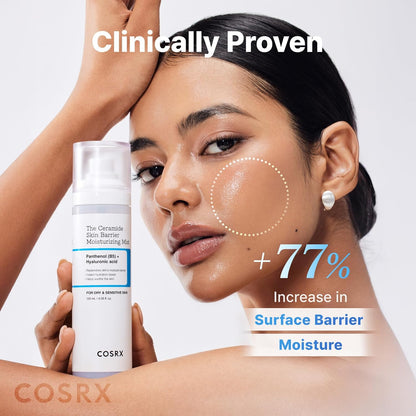 Clinically proven: a model holding the mist with a 77% increase in surface barrier moisture