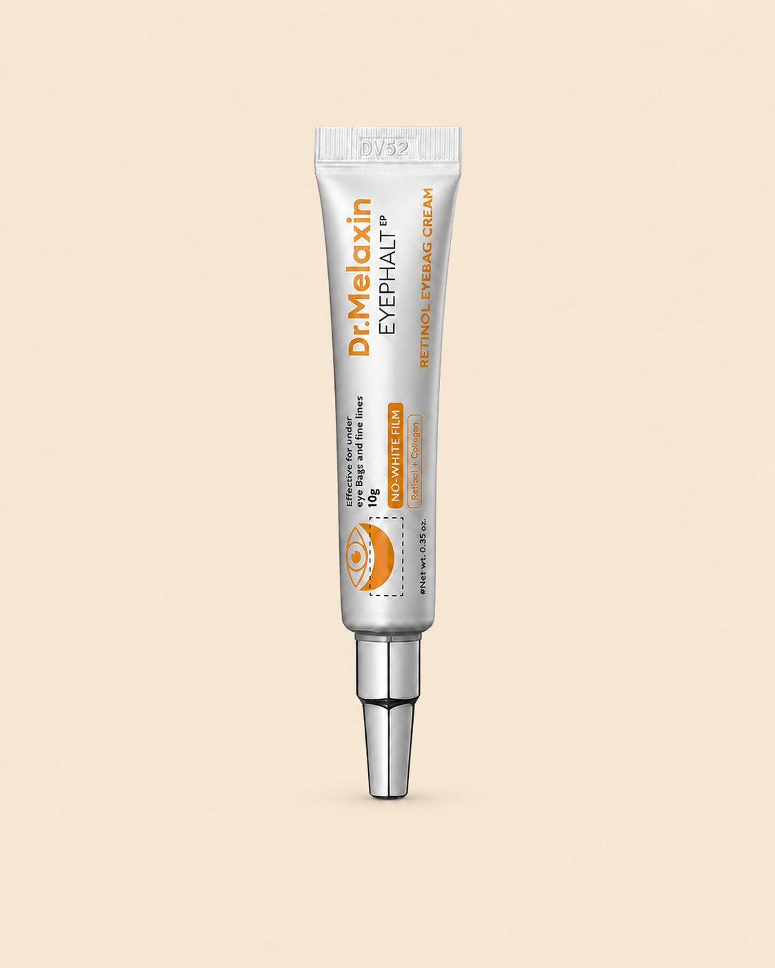 Dr.Melaxin Eyephalt Retinol Eyebag Cream 10g on a coloured background