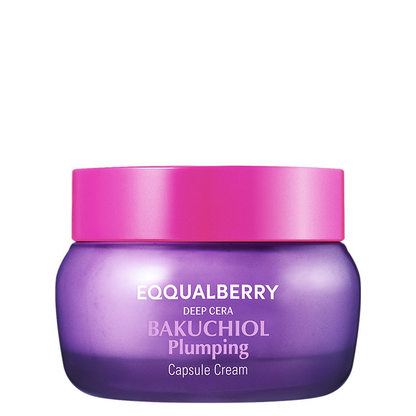 Eqqualberry Bakuchiol Plumping Capsule Cream 50ml on a plain white background