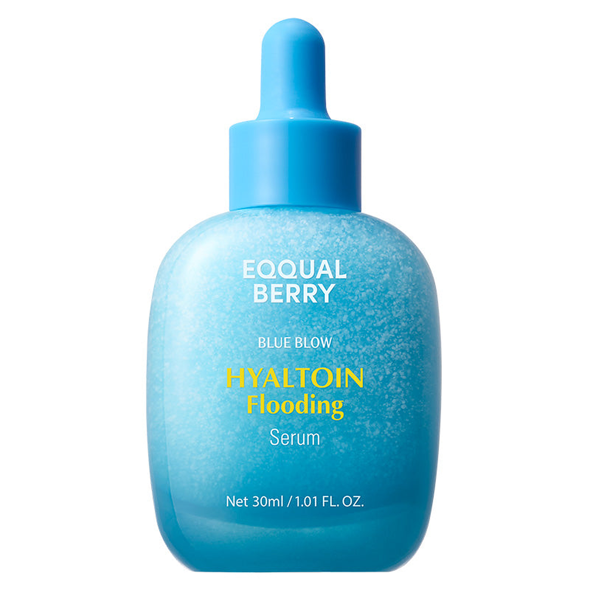 Eqqualberry Hyaluronic Flooding Serum 30ml - blue ombre dropper bottle, front label, white background