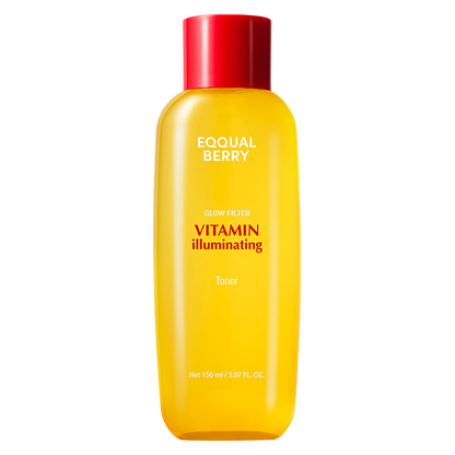 Eqqualberry Vitamin Illuminating Toner 150ml on a plain white background