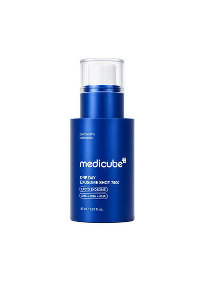 Medicube Exosome Shot Zero 7,500 PPM Serum 30ml on a plain white background