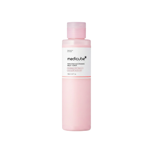 Medicube PDRN Pink Niacinamide Milky Toner 150ml on a plain white background