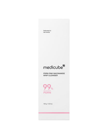 Outer carton for the PDRN Pink Niacinamide Whip Cleanser, 99% PDRN, 120 g