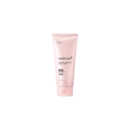 Medicube PDRN Pink Niacinamide Whip Cleanser 120g on a plain white background