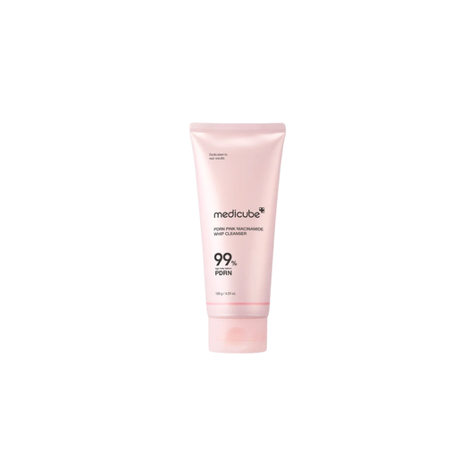 Medicube PDRN Pink Niacinamide Whip Cleanser 120g on a plain white background