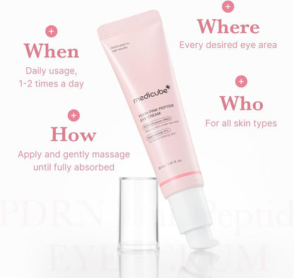 When, how, where and who: daily use one to two times a day, massage until absorbed, on any eye area, for all skin types