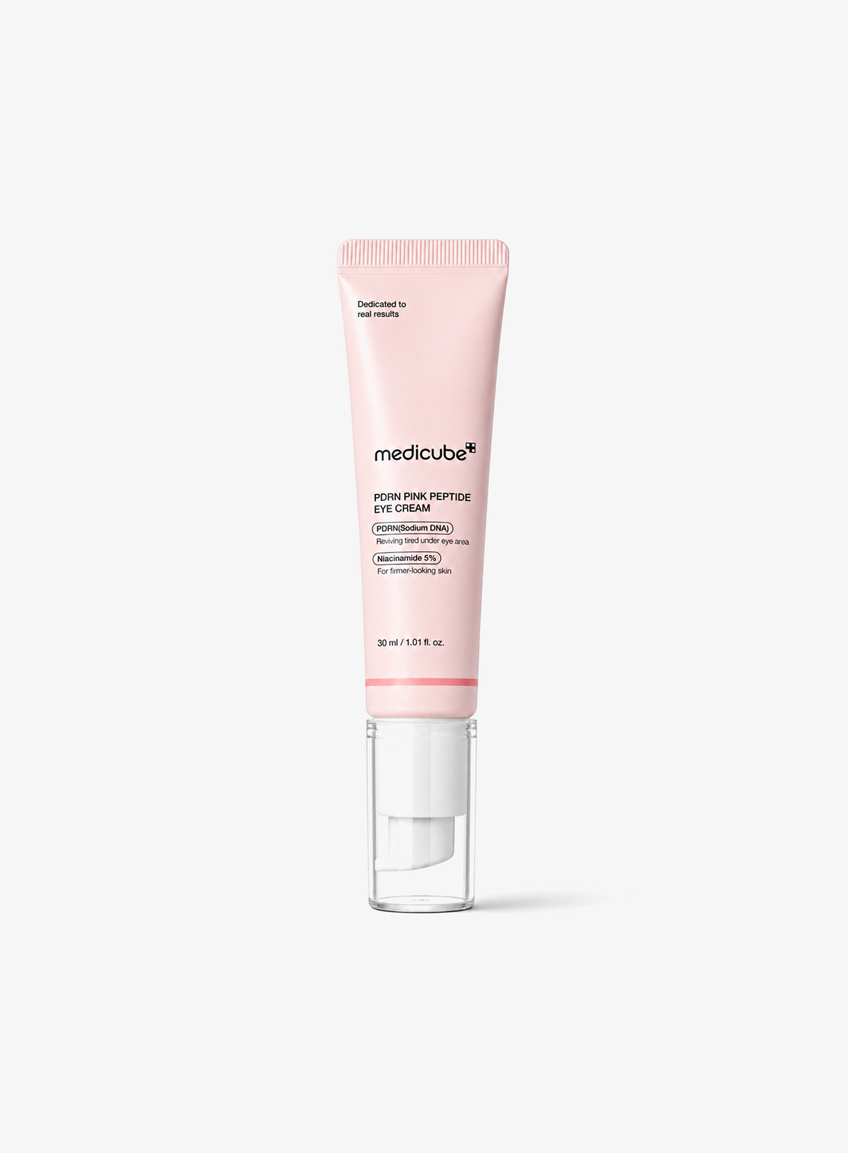 Medicube PDRN Pink Peptide Eye Cream 30ml on a plain white background