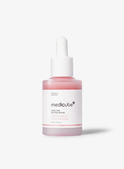 Medicube PDRN Pink Peptide Serum 30ml on a plain white background