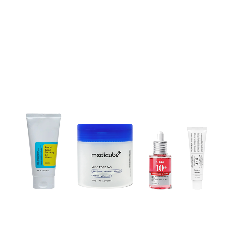 Morning Glow 4-Step Routine on a plain white background