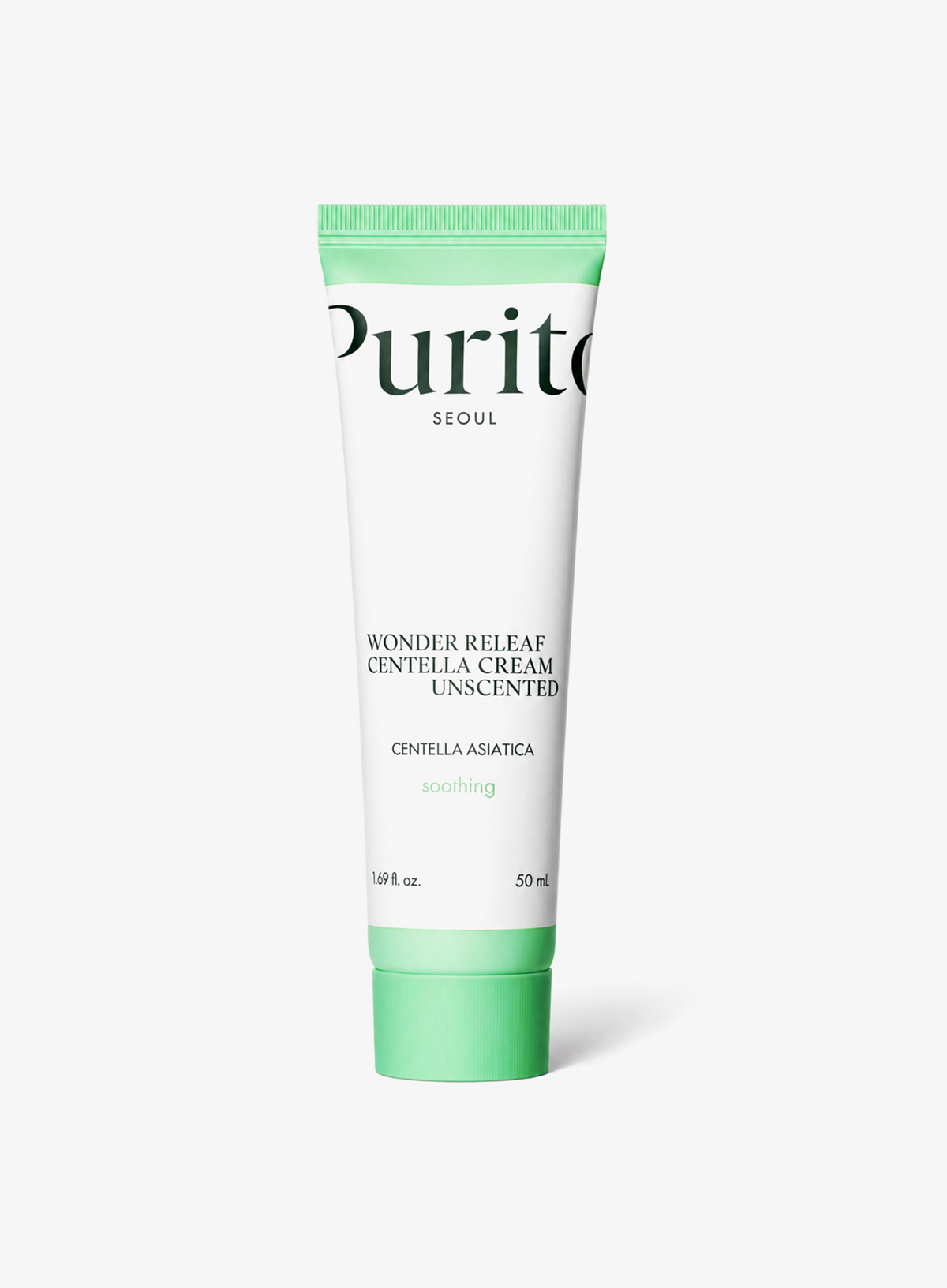 PURITO Wonder Releaf Centella Cream 50ml on a plain white background