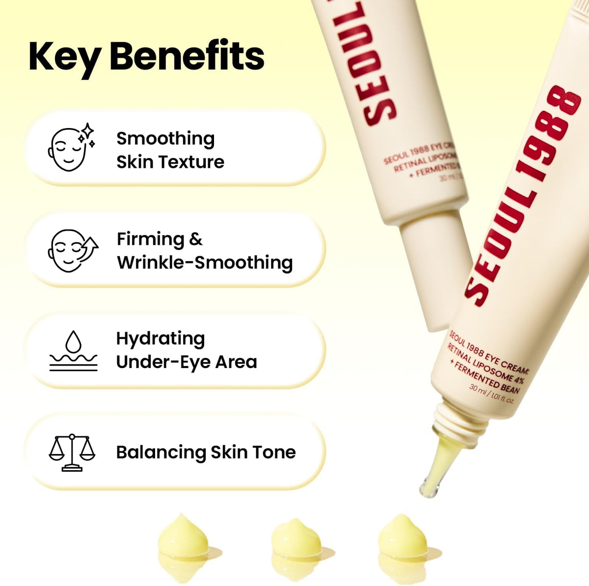 Key benefits beside the tube: smoothing skin texture, firming and wrinkle-smoothing, hydrating the under-eye area, balancing skin tone