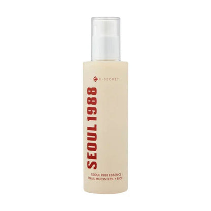 Seoul 1988 Snail Mucin Essence 100ml - cream pump bottle, front label, white background
