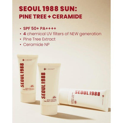 Seoul 1988 Sun Pine Tree + Ceramide SPF50+ 50ml - Benefits overview