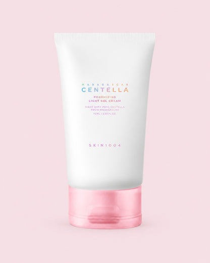 SKIN1004 Centella Poremizing Light Gel Cream 75ml on a coloured background