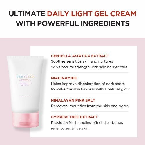 SKIN1004 Centella Poremizing Light Gel Cream 75ml - Ingredients