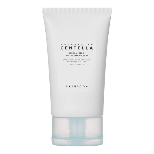 SKIN1004 Hyalu-Cica Moisture Cream 75ml - white moisture cream tube on a white background